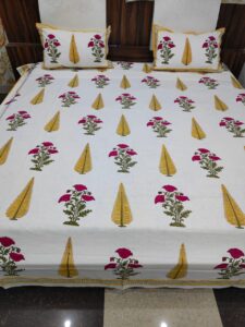 Azoo Free Dyes Handblock bedsheets