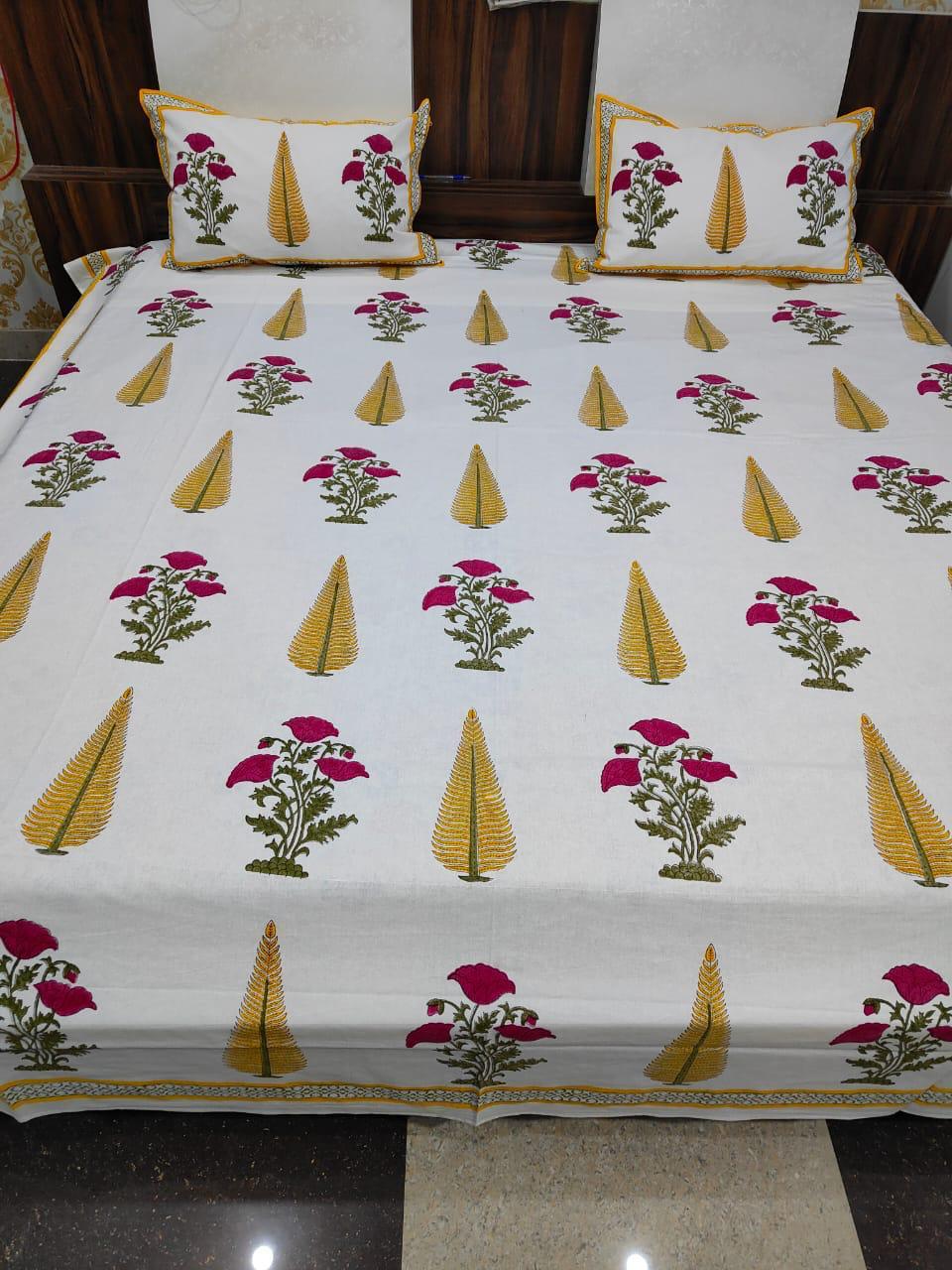 Azoo Free Dyes Handblock bedsheets